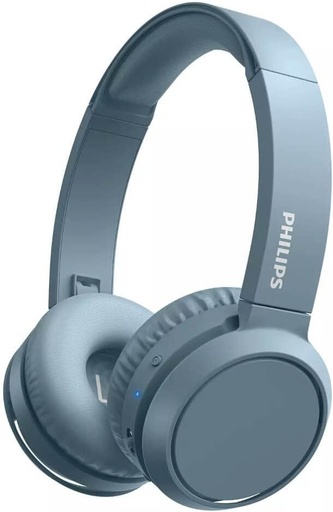 Căști on-ear PHILIPS AUDIO H4205Bl/00 cu buton de amplificare a basului, Bluetooth, 29 de ore de redare, funcție de încărcare rapidă, izolare la zgomot, pliabile, albastru (albastru)