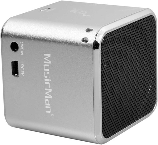 MusicMan mini Wireless Soundstation BT-X2 (Player MP3, Bluetooth) argintiu