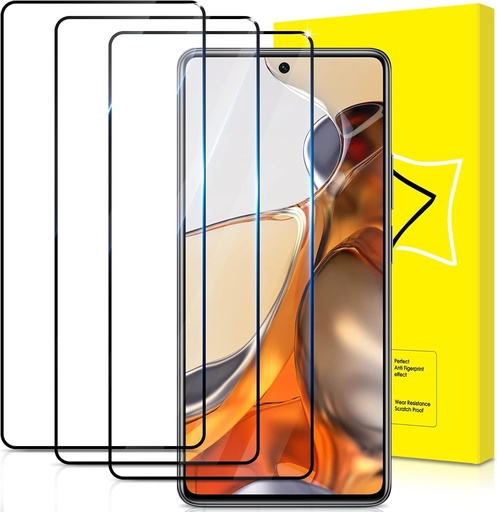 Sticla securizata GiiYoon pentru Xiaomi 11T 5G/11T Pro 5G [acoperire completa] [sticla de protectie duritate 9H] [fara bule] [anti-zgarieturi] folie de protectie pentru ecran