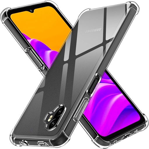 ivoler Husa transparenta din silicon pentru Samsung Galaxy Xcover 6 Pro cu colturi de protectie rezistente la socuri, husa subtire, moale, transparenta, flexibila, transparenta, din TPU, pentru telefon mobil Husa rezistenta la zgarieturi