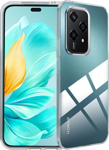FDHYFGDY Husa Honor 200 Lite, husa transparenta pentru telefon din silicon rezistenta la socuri, husa transparenta subtire si moale TPU