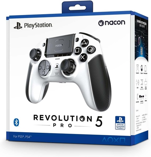 Controler cu fir Nacon Revolution Pro 5 alb
