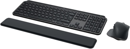 Logitech MX Keys S Combo: tastatură și mouse fără fir cu suport pentru încheietura mâinii, derulare rapidă, Bluetooth, USB tip C, pentru Windows/Linux/Chrome/Mac - Aspect internațional QWERTY SUA, grafit