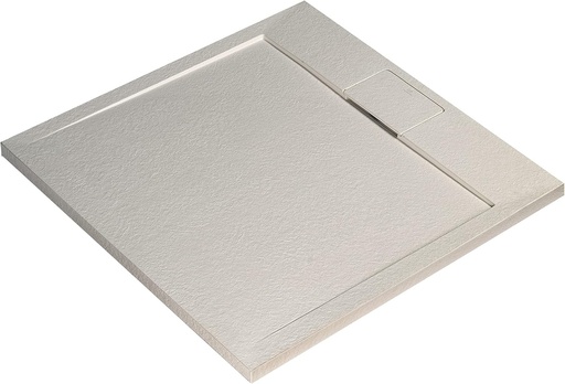 Ideal Standard - Ultra Flat S i.life, cada de dus patrata din rasina 80x80, scurgere cu evacuare ascunsa, finisaj mat cu efect de piatra, nisip