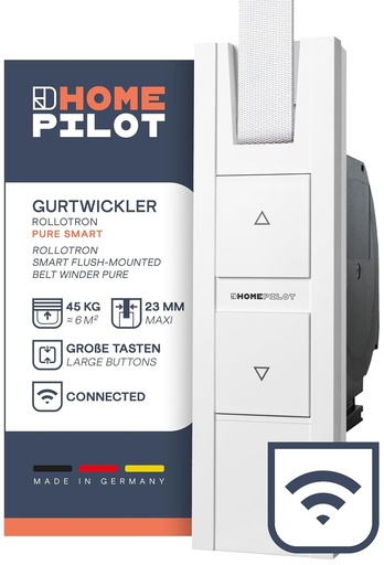 Home Pilot - Control inteligent incorporat pentru rulouri pentru rulourile Pure. Control vocal | Ruloul inteligent | Instalare rapida - 10122345