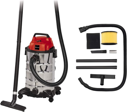 Aspirator Einhell TC-VC 1930 S (1500 W, 190 mbari, capacitate 30 l, duza de scurgere a lichidului)