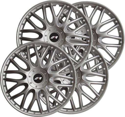 Simoni Racing ORD/15, set de 4 tapite universale pentru roti Orden de 15 inchi, huse roti auto gri argintiu