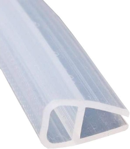Mintice Banda de etansare pentru usa de dus si baie Garnitura fereastra Curbat fund plat din cauciuc 12 mm 78" in forma de U