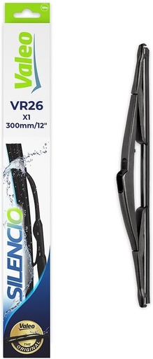 Lama de stergator VALEO Silencio - VR26 - Durabila, rezistenta, potrivire perfecta in toate anotimpurile - Lama de stergator conventionala 300 mm - Spate - Include: 1 lama de stergator - 574151