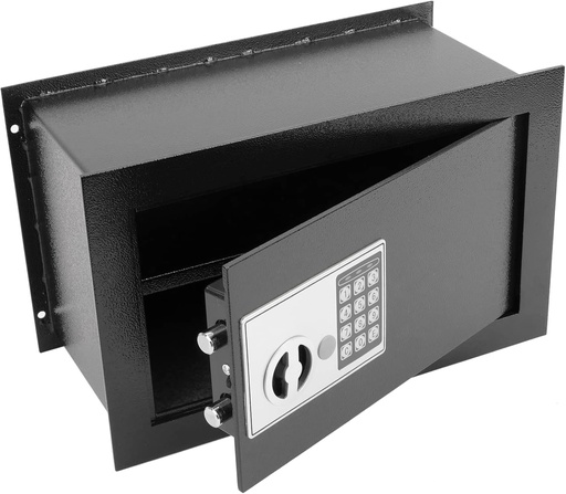 PrimeMatik - Seif de securitate incorporat cu cod electronic digital, 40x20x25cm, negru