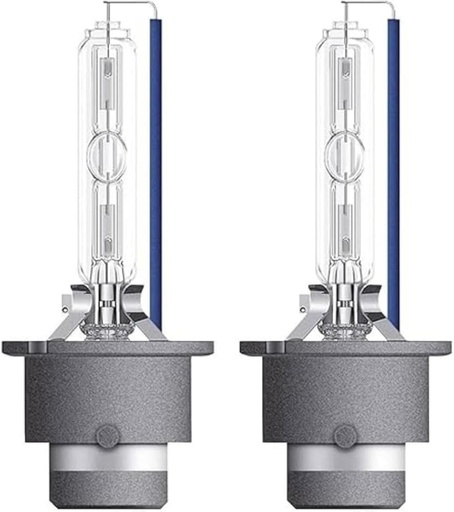 Osram XENARC® COOL BLUE® INTENSE D2S, +150% mai multă luminozitate, până la 6.200K, far cu xenon, aspect LED, cutie pliabilă suspendată (2 lămpi)