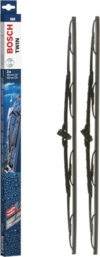 Stergatoare Bosch Twin 650, lungime 650 mm/650 mm, 1 set pentru parbriz fata