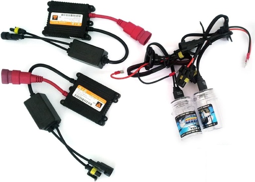 SALE TIME Kit lumini xenon subțiri Unități de control și lămpi ascunse H7 6000K Lumină albă 55W Auto