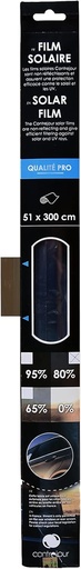 Contrejour 463901 folie solară întunecată pentru geamuri auto, 95%, 51 x 300 cm, antracit, mărime unică