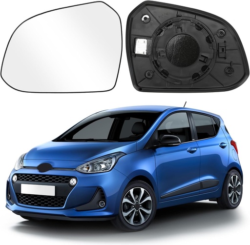 Oglinda de schimb pentru Hyundai i10 2013-2019, oglinda exterioara reglabila, lentila de marsarier (stanga)