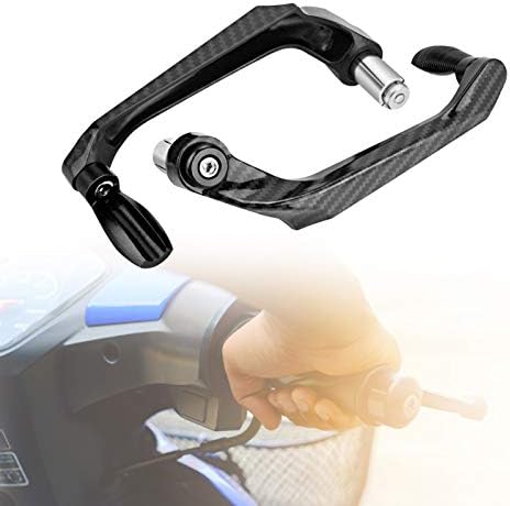 Apărător pentru ghidon de motocicletă, protecție universală pentru ghidon de 7/8 inchi, protecție pentru ambreiajul frânei motocicletei, potrivit pentru motociclete, mașini electrice, biciclete de munte cu diametrul ghidonului de 7/8 inchi (22 mm) (negru)