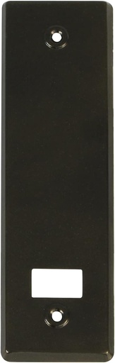 Amig - Capac sau capac din aluminiu cu finisaj bronz pentru rulouri rulouri | Dimensiuni: 22,2 x 6,5 cm | Distanta intre suruburi: 17 cm | Grosime: 0,5 mm