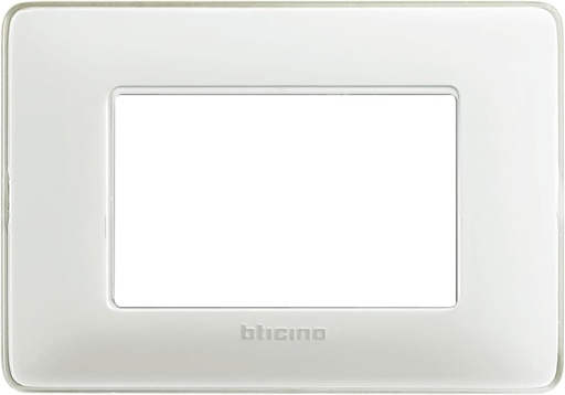BTicino AM4803CBN Placă Matix cu 3 locuri, gheață
