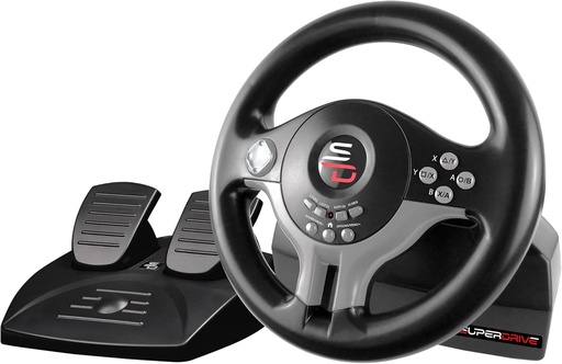 Subsonic Superdrive - Volan de curse / Volan Driving Wheel SV200 cu pedale și palete de schimbare pentru Nintendo Switch - PS4 - Xbox One - PC
