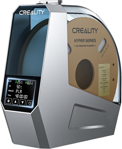 2025 Uscător de filament Creality Official Space PI, filament uscat pentru imprimantă 3D cu ventilator, cutie de uscare a filamentului de încălzire la 360° Deshidratator de filament pentru 1 kg 1,75/2,85 mm reglare cu o singură cheie