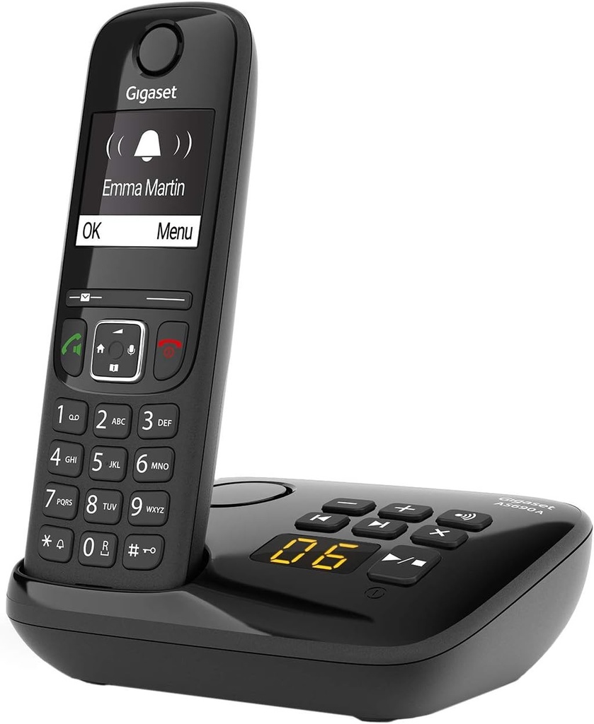 Gigaset AS690A - Telefon DECT fara fir cu robot telefonic - afisaj mare ...