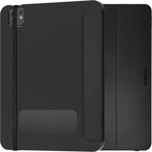Husa OtterBox React Folio pentru iPad Pro 11" M4 (2024), rezistenta la socuri, la cadere, husa de protectie ultra-subtire, testata la calitate militara, neagra, fara cutie de vanzare cu amanuntul