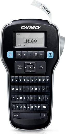 Producator de etichete portabil DYMO LabelManager 160 | Creator de etichete cu tastatura QWERTZ si editare usoara a textului | pentru etichete D1 cu latime de 6, 9 si 12 mm