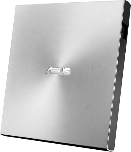 ASUS ZenDrive U9M Silver (SDRW-08U9M-U) – Unitate de inscripționare CD/DVD x8 ultracompactă, acceptată M-Disc, compatibil USB 3.0 Type-C și Type-A pentru Windows și Mac OS
