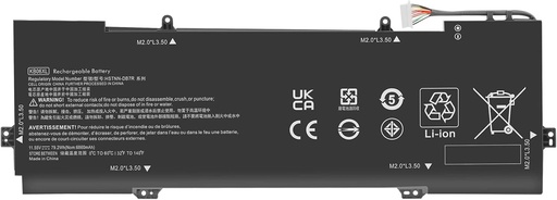 Baterie ARyee KB06XL compatibila cu Spectre X360 15-BL002XX 15-BL001NG 15-BL075NR Z6K96EA Z6L01EA 15T-BL00 Seria 2017; Inlocuitor pentru HSTNN-DB7R KB06XL TPN-Q179 902401-2C1 (11,55 V 6860 mAh)