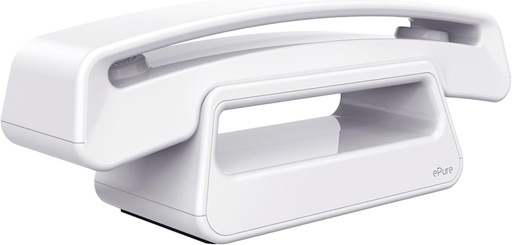ALCATEL Epure Iconic - Telefon fix DECT fara fir - Design vintage - Afisaj grafic mare de inalta lizibilitate - Maini libere - Functie de blocare a apelurilor - Alb