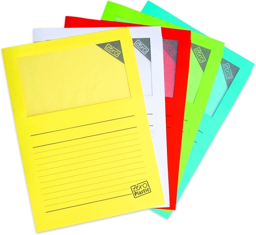 ELCO Cutie cu 50 buzunare din plastic Ordo Zero pentru monede 22x31 cm Grosime hartie 120g Culori asortate