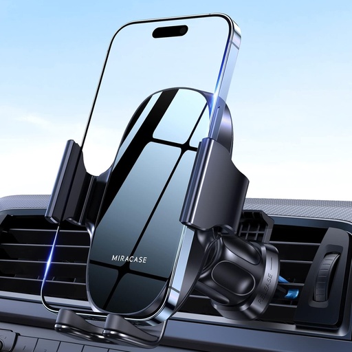 Suport Telefon Auto Miracase, [2 in 1] Suport Telefon Auto Ventilare Aerisire Parbriz Tablou de bord Compatibil cu iPhone, Samsung, Huawei, Xiaomi