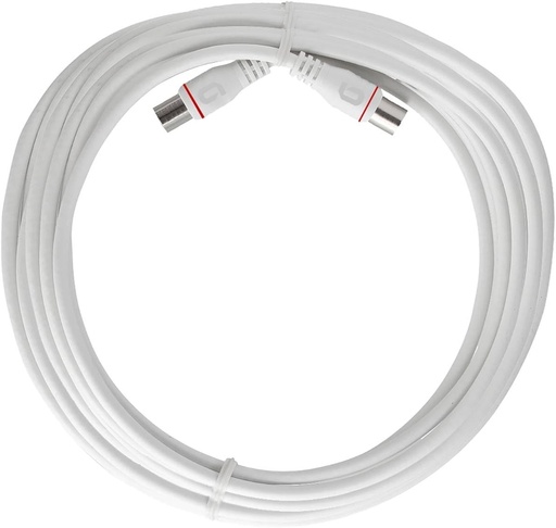 Cablu de conectare terminal Axing EAK 901-80 9 m Conector F-Quickfix F Cablu de modem ecranat cu 4 cai pentru modem prin cablu DATA CATV televiziune prin cablu