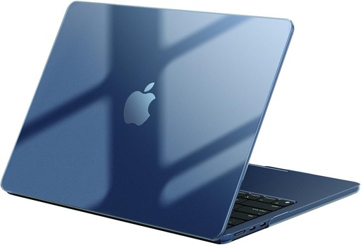 Husa EooCoo compatibila cu MacBook Air 13 inchi M2 M3 M4 cu ecran Retina de 13,6 inchi si Touch ID, 2022 2024 2025, A2681 A3113 A3240, carcasa rigida de protectie din plastic, anti-zgarieturi - cristal la miezul noptii