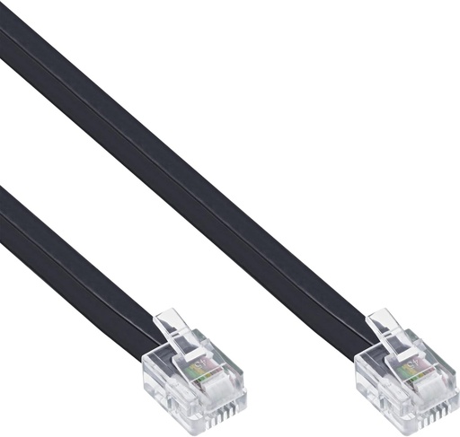 InLine 18842 Cablu modular RJ12, mufa/mufa, 6 fire, 6P6C, 2m