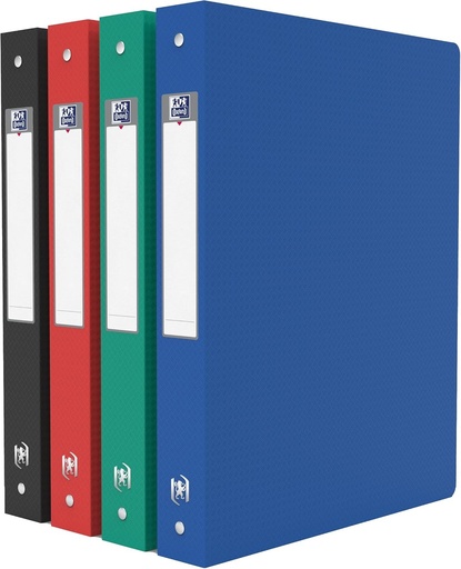 OXFORD Liant cu inele Memphis A4 40 mm Cotor 4 inele rotunde Husa din polipropilena Culori asortate