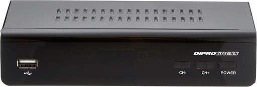 Decodor Diprogress DPT203HD DVB-T2 HEVC H265 cu telecomandă universală 2-în-1