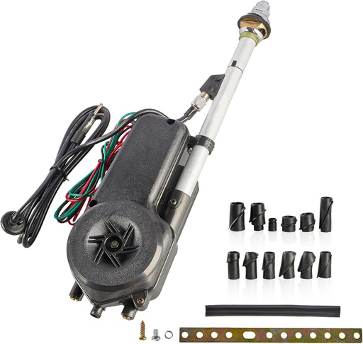 RED WOLF Antena Auto Electrica Antena Motor Universal 12V pentru Mercedes-Benz Audi Opel Peugeot Ford Honda Nissan Antena Telescopica Auto