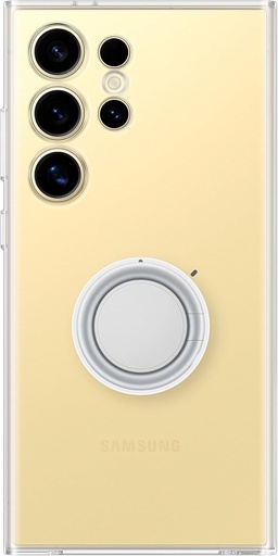 Husă pentru smartphone Samsung Clear Gadget EF-XS928 pentru Galaxy S24 Ultra, husă pentru telefon mobil, suport, transparentă, rezistentă la zgârieturi, suport pentru degete, suport pentru inel, curea de transport, transparentă