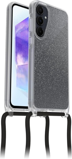 Husa OtterBox React Colier pentru Samsung Galaxy A55 5G, Husa de protectie ultra-subtire cu curea de colier ajustabila si detasabila, Testata conform standardelor militare, Stardust