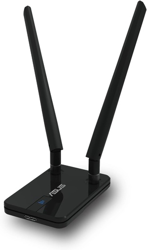 Adaptor USB cu bandă dublă ASUS USB-AC58 Wireless-AC1300 (USB 3.0, două antene detașabile, cablu prelungitor USB, configurare ușoară prin butonul WPS)