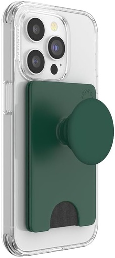 PopSockets PopWallet+ cu PopTop interschimbabil integrat pentru smartphone-uri si tablete - Fresh Pine