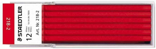 Staedtler Lumocolor Omnichrom 218 - Etui 12 Mines Non Permanente Rouge