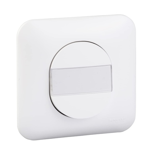Schneider Electric - Ovalis - Comutator cu apasare pentru inchidere - cu suport pentru etichete cu placa alba - S260266