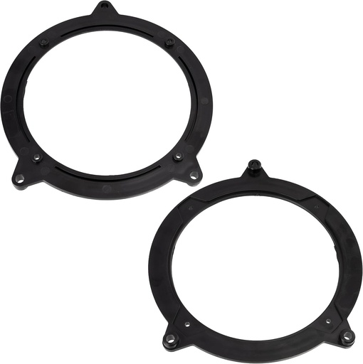 AERZETIX - C11615 - Set de 2 adaptoare/suporti pentru difuzoare auto O130 mm - Montare pe usa laterala, partea spate - Compatibil cu BMW 3 (E46)