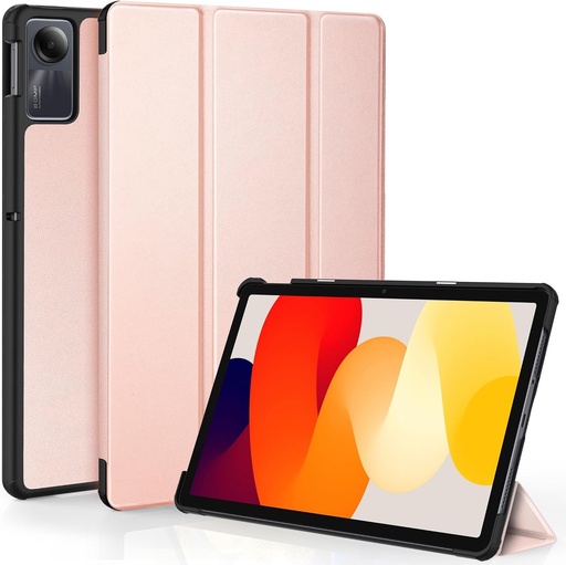 Husa EasyAcc compatibila cu tableta Xiaomi Redmi Pad SE 2023 de 11 inchi, husa de protectie subtire pentru Redmi Pad SE 2023, auriu roz