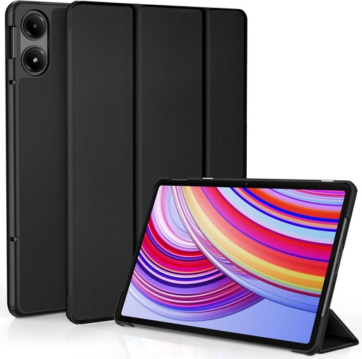 Husa EasyAcc compatibila cu tableta Redmi Pad Pro 12.1 inch 2024, husa de protectie subtire cu suport pentru Redmi Pad Pro 2024, neagra