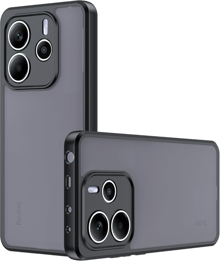 Husa Lemxiee pentru husa Xiaomi Redmi Note 14 5G, silicon moale anti-amprenta/anti-alunecare/anti-cadere + husa acrilica mata pentru husa Xiaomi Redmi Note 14 5G