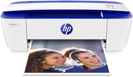 Imprimantă multifuncțională HP DeskJet 3760 4 luni imprimare gratuită cu cerneală HP Instant inclusă, imprimare, scanare, copiere, Wi-Fi, AirPrint, A4, albastru închis