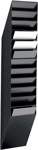 Set distribuitor de brosuri durabil Flexiboxx 12 A4, 1 set, negru, 1709763060